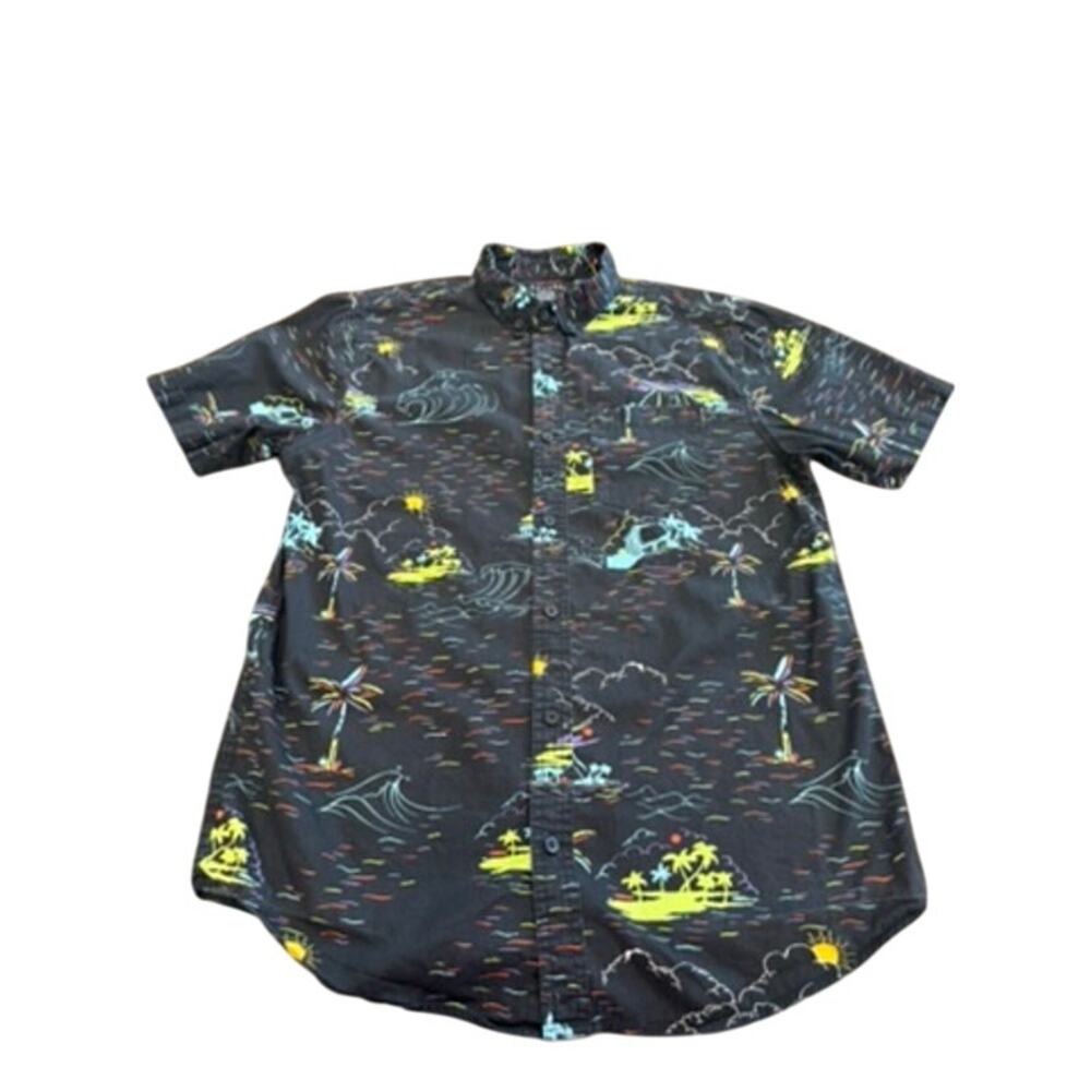 "EMPYRE" Button Up Short Sleeve Shirts‎ SZ M Men's Hawaii Beach Wear Tropical